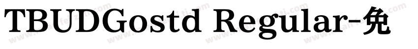 TBUDGostd Regular字体转换